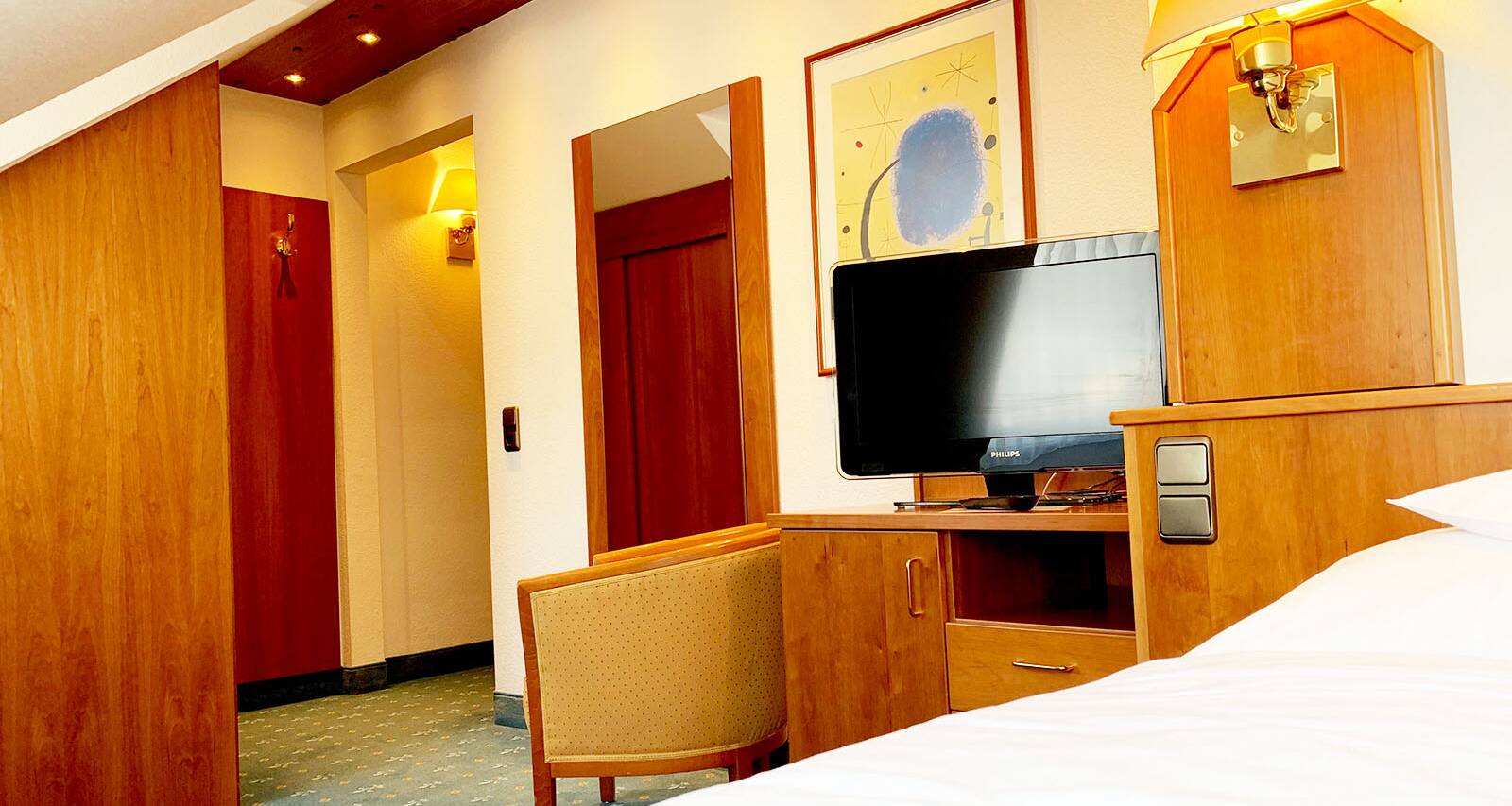 Das Standard Einzelzimmer ist bestens für Alleinreisende geeignet, die Ayurveda kennenlernen möchten.